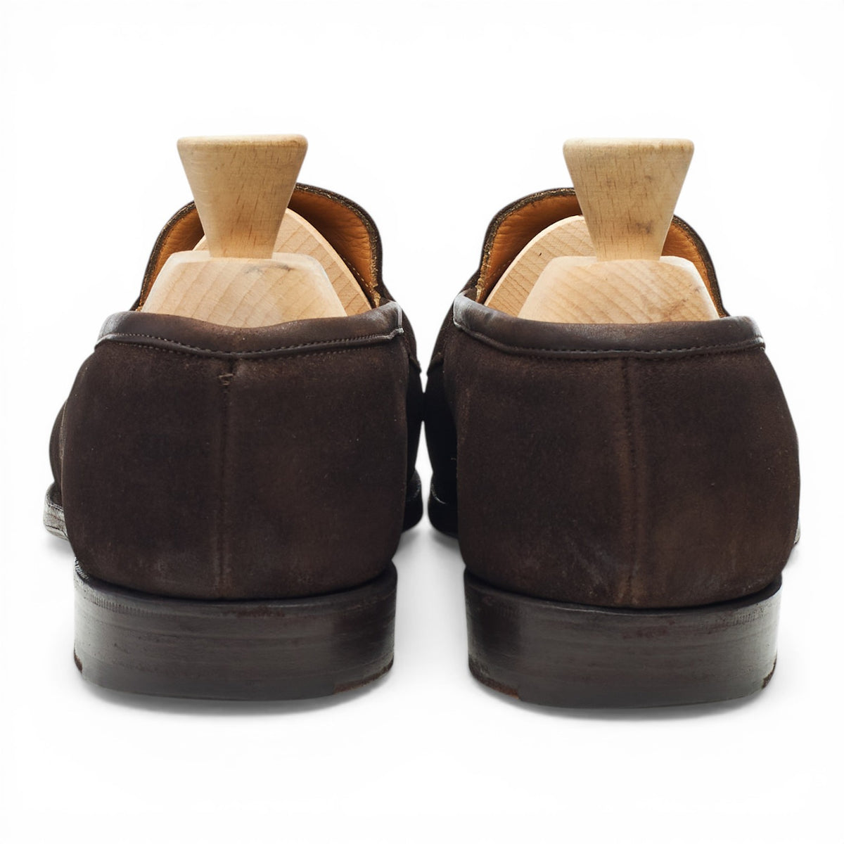 'Harrow' Dark Brown Suede Loafers UK 7 E