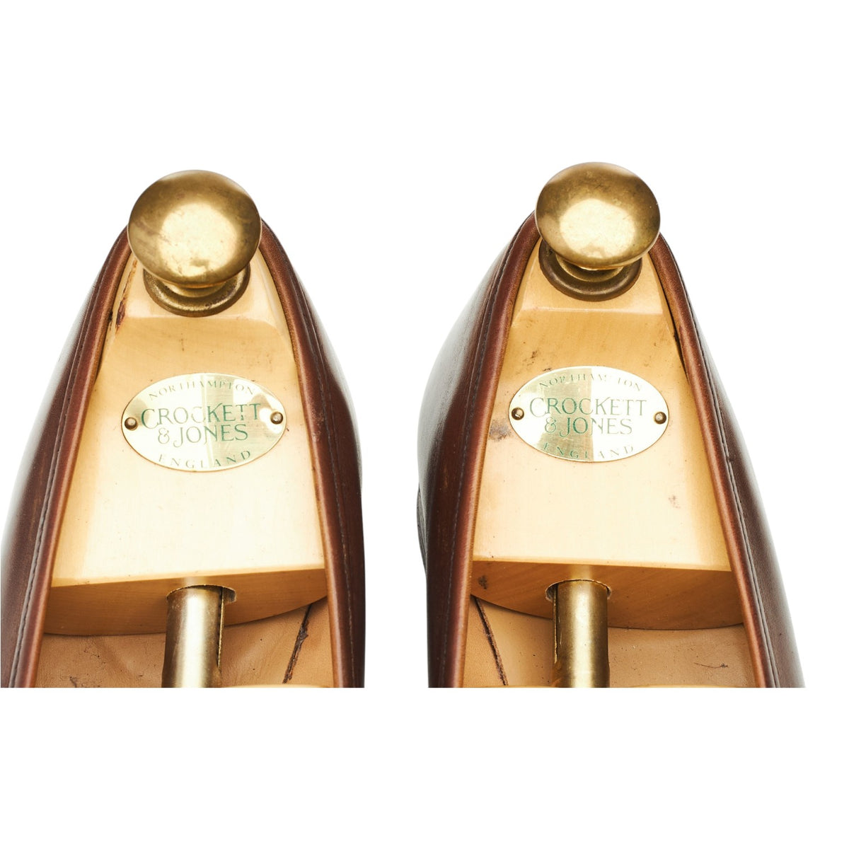 'Crawford' Dark Brown Leather Loafers UK 6 E