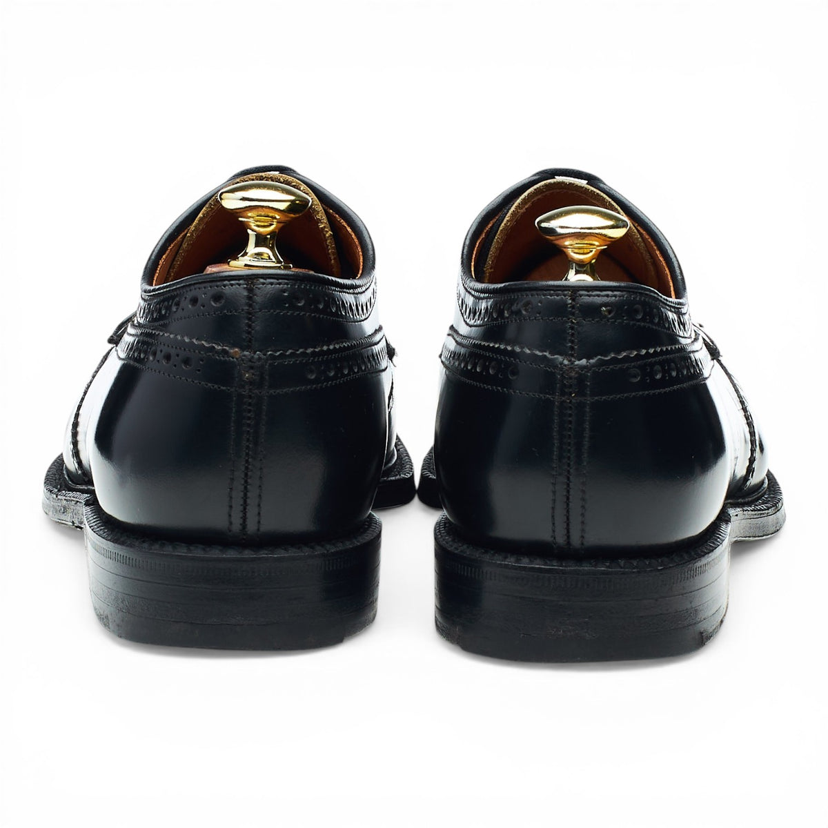 'Grafton' Black Leather Derby Brogues UK 7.5 F