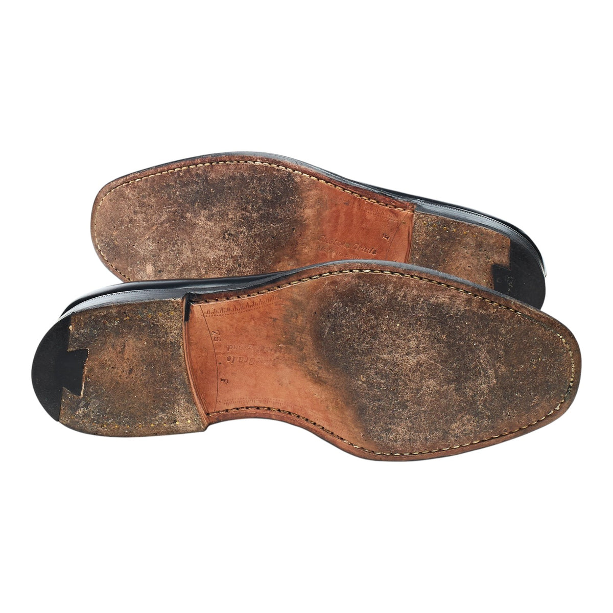 'Grafton' Black Leather Derby Brogues UK 7.5 F