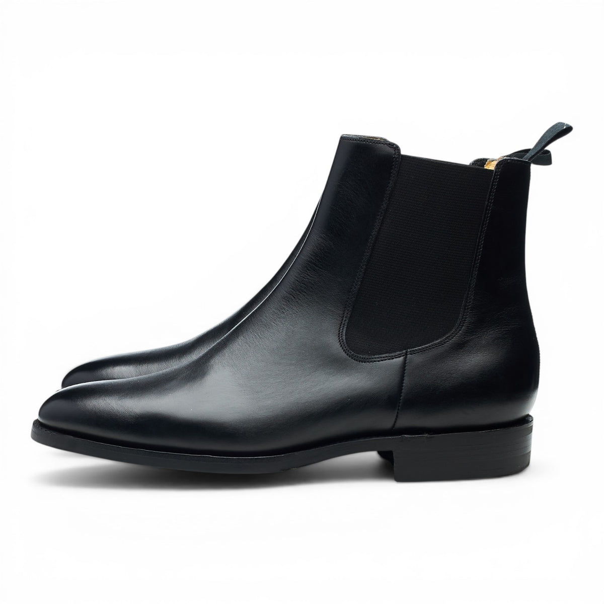 Black Leather Chelsea Boots UK 7.5 G
