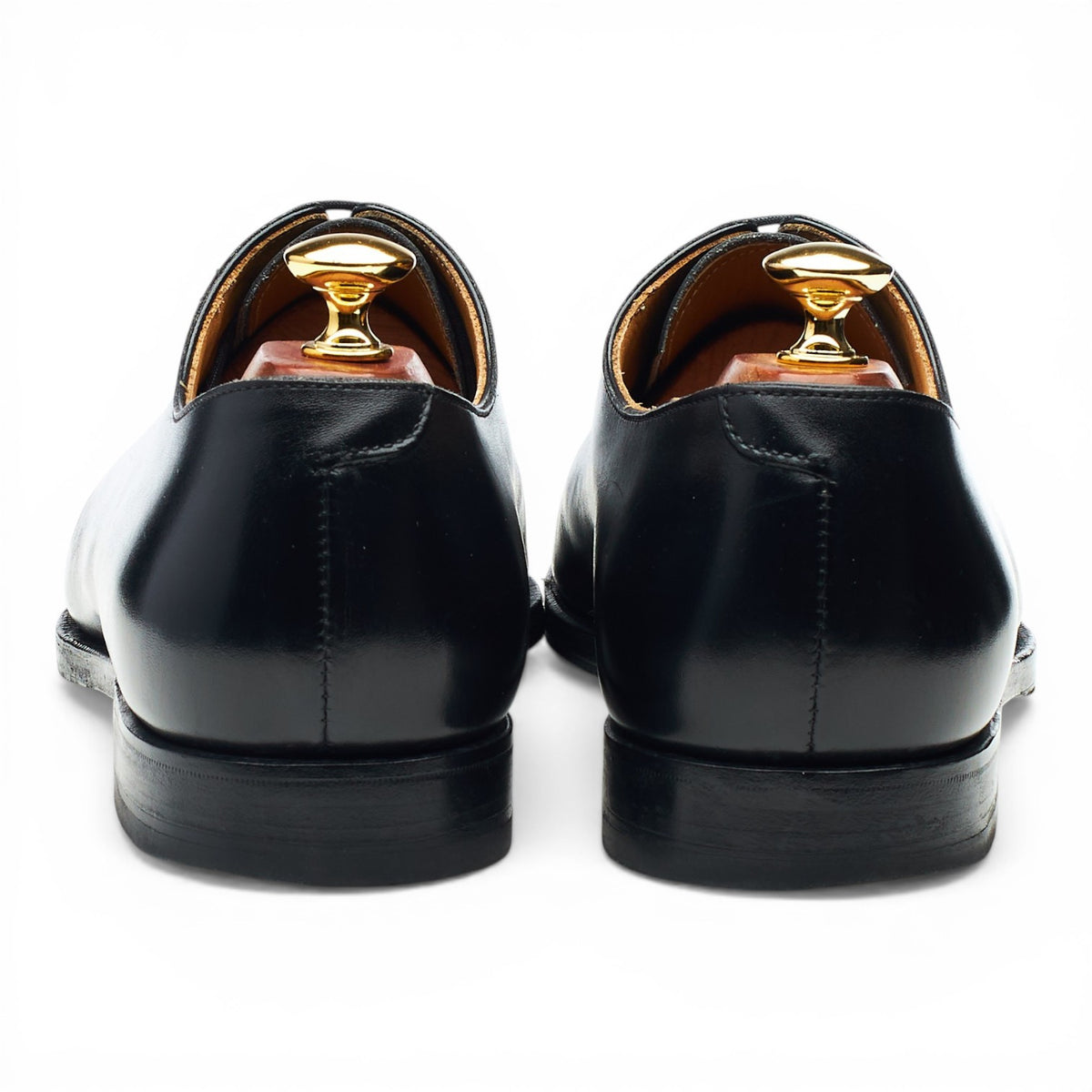 'Alex' Black Leather Wholecut Oxford UK 9 E