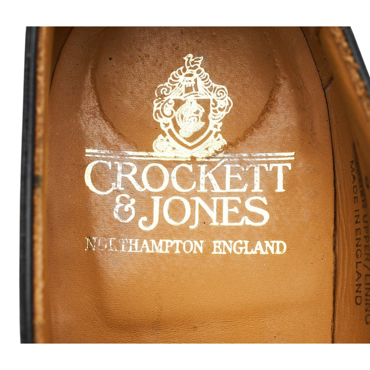 'Alex' Black Leather Wholecut Oxford UK 9 E