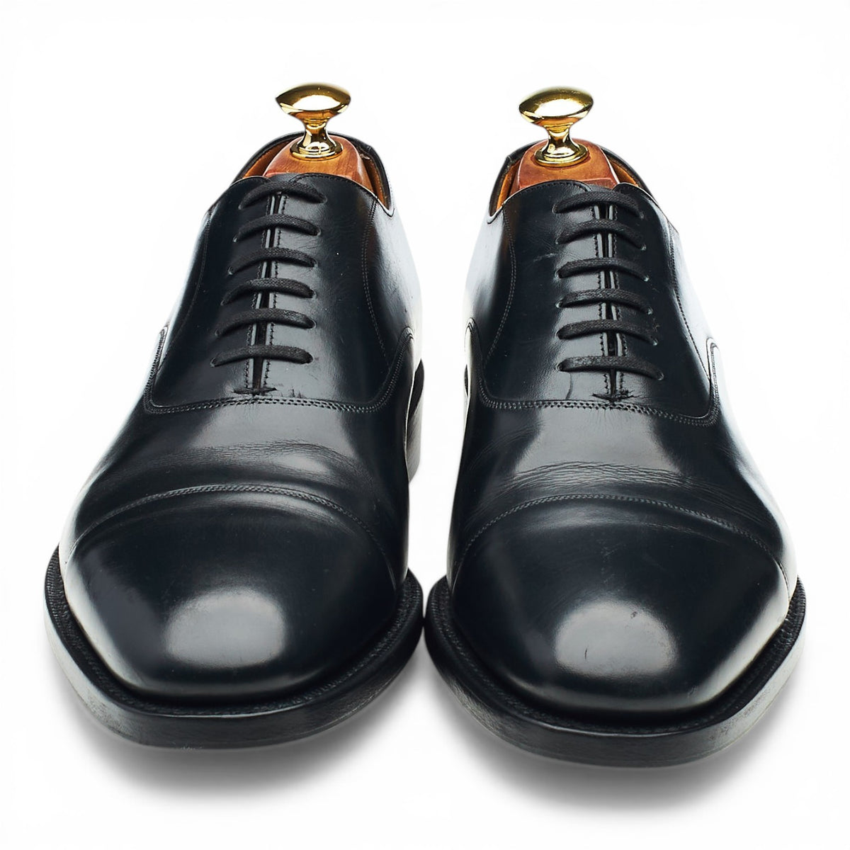 Royal Collection 'Henry' Black Leather Oxford UK 8 G