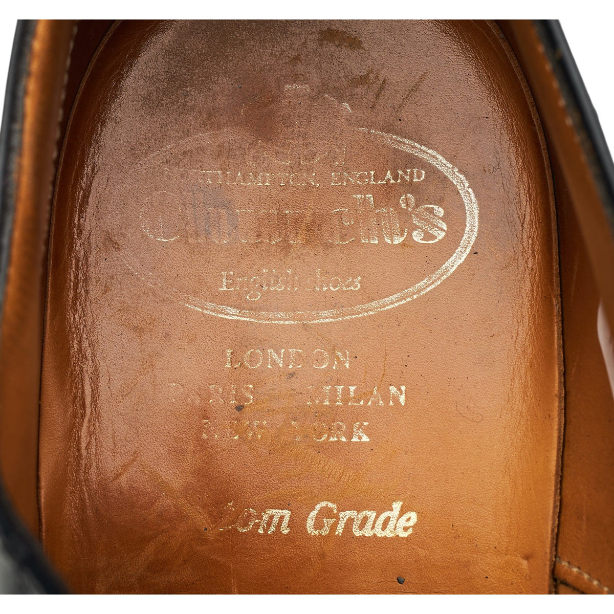 Royal Collection 'Henry' Black Leather Oxford UK 8 G