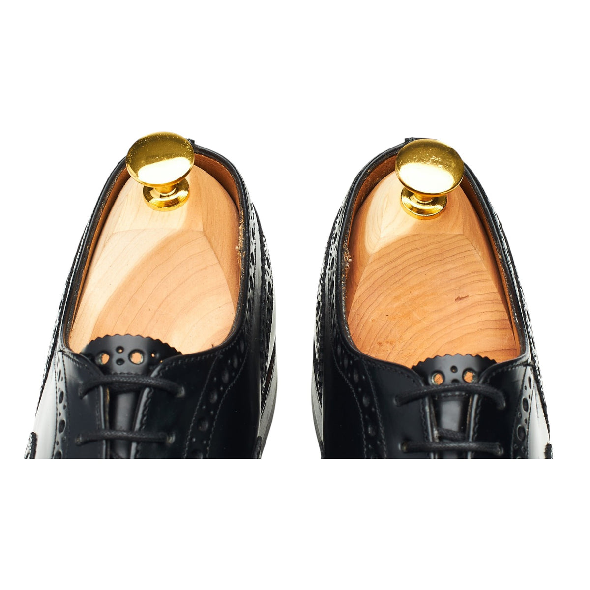 'Burwood' Black Leather Oxford Brogues UK 6 G