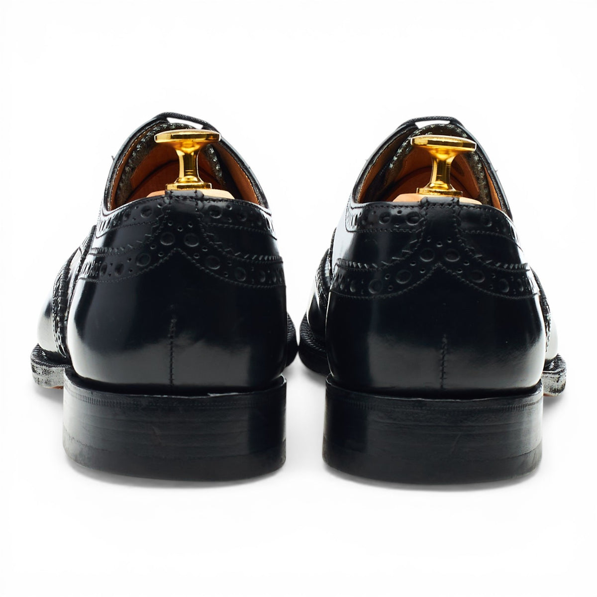 'Burwood' Black Leather Oxford Brogues UK 6 G