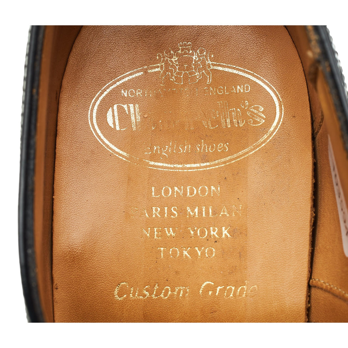 'Burwood' Black Leather Oxford Brogues UK 6 G