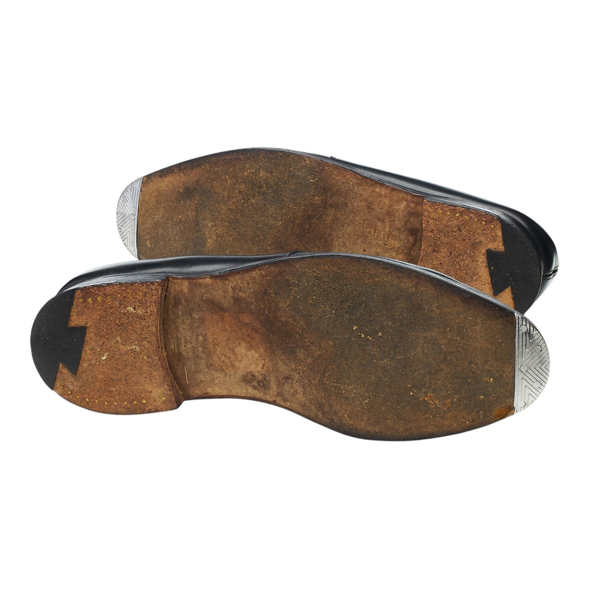 'Sandown' Black Leather Loafers UK 7.5 E