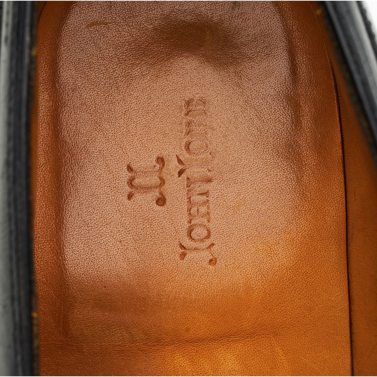 'Sandown' Black Leather Loafers UK 7.5 E