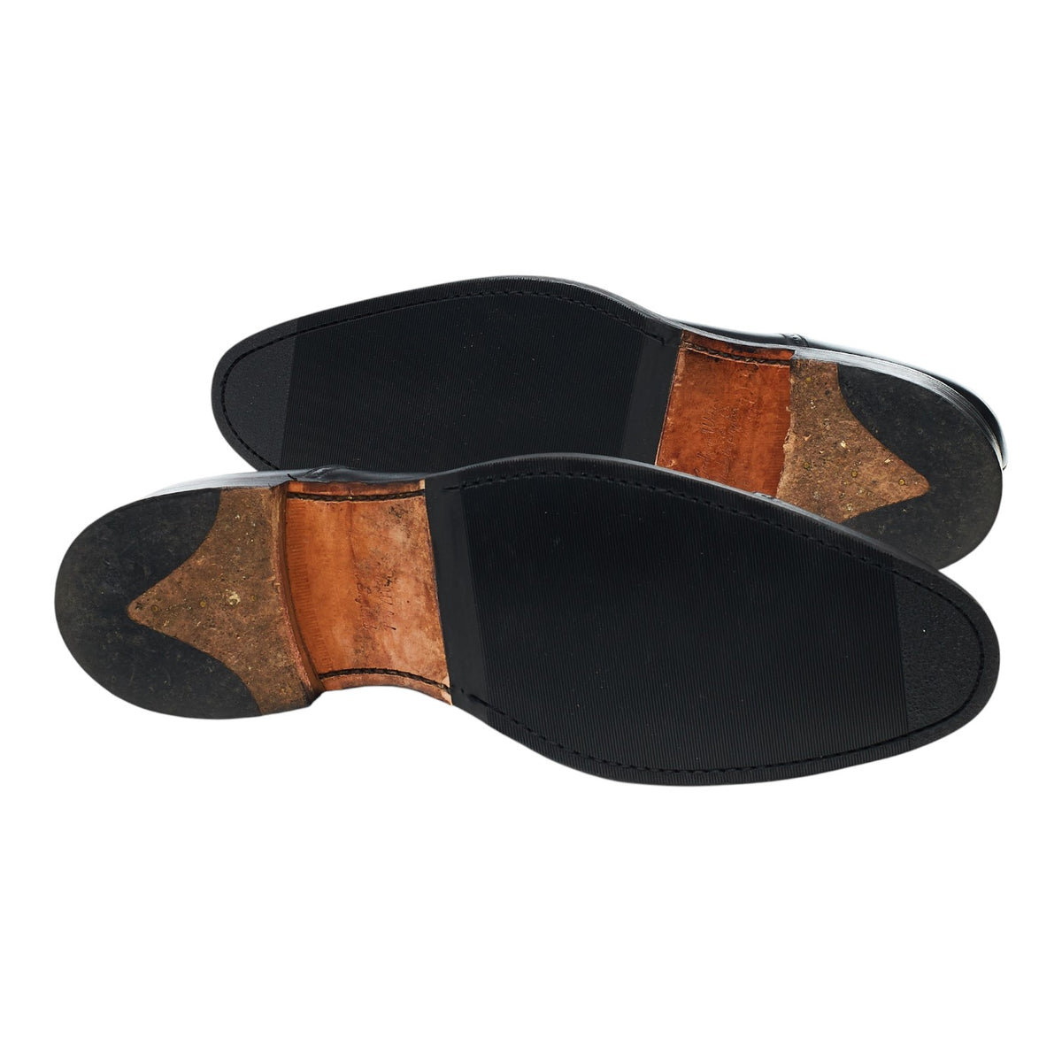 1880 'Ledbury' Black Leather Oxford Brogues UK 10 F