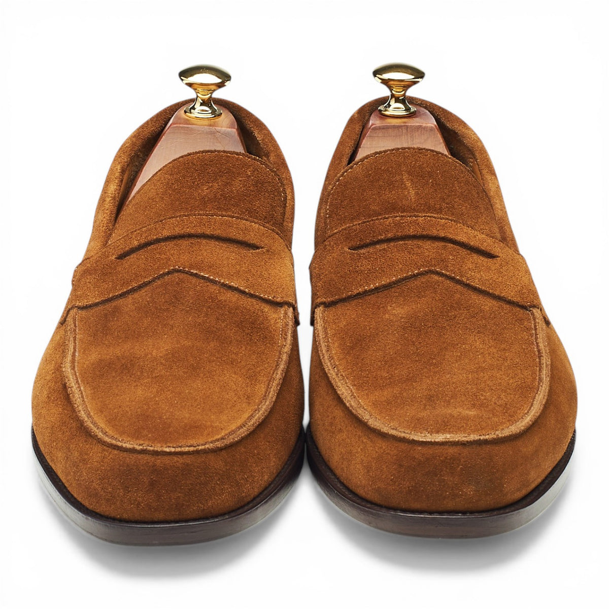 Snuff Brown Suede Loafers UK 10