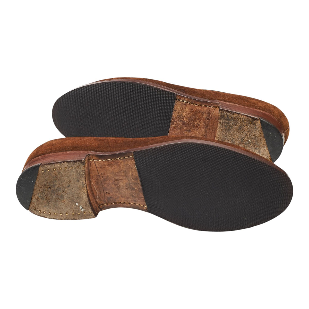 'Keats' Brown Suede Tassel Loafers UK 8 F