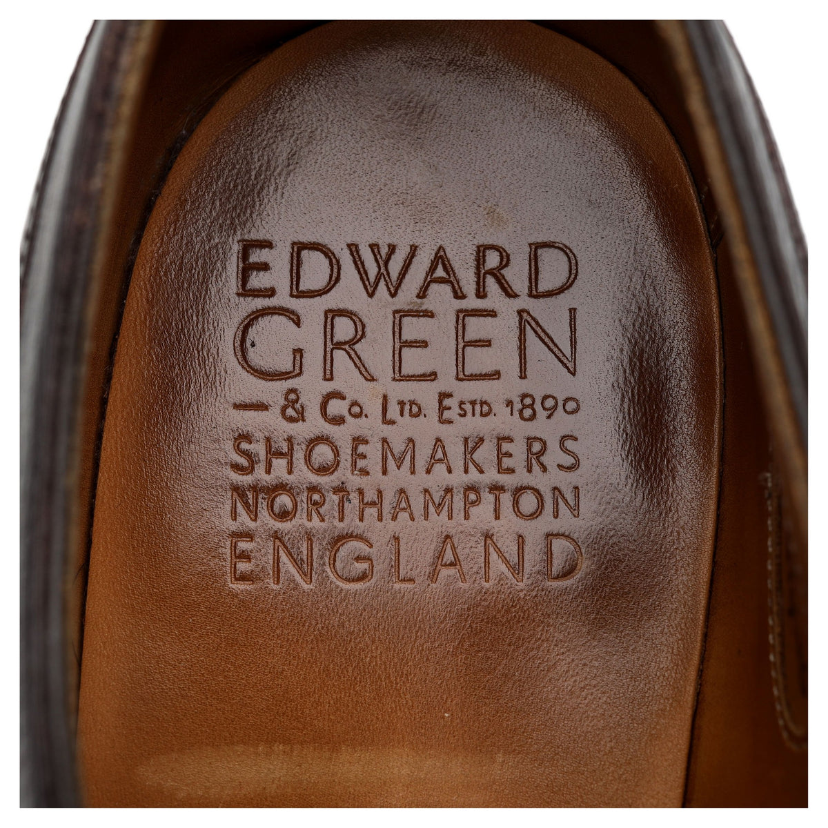 &#39;Dover&#39; Dark Brown Grain Leather Split Toe Derby UK 10 E