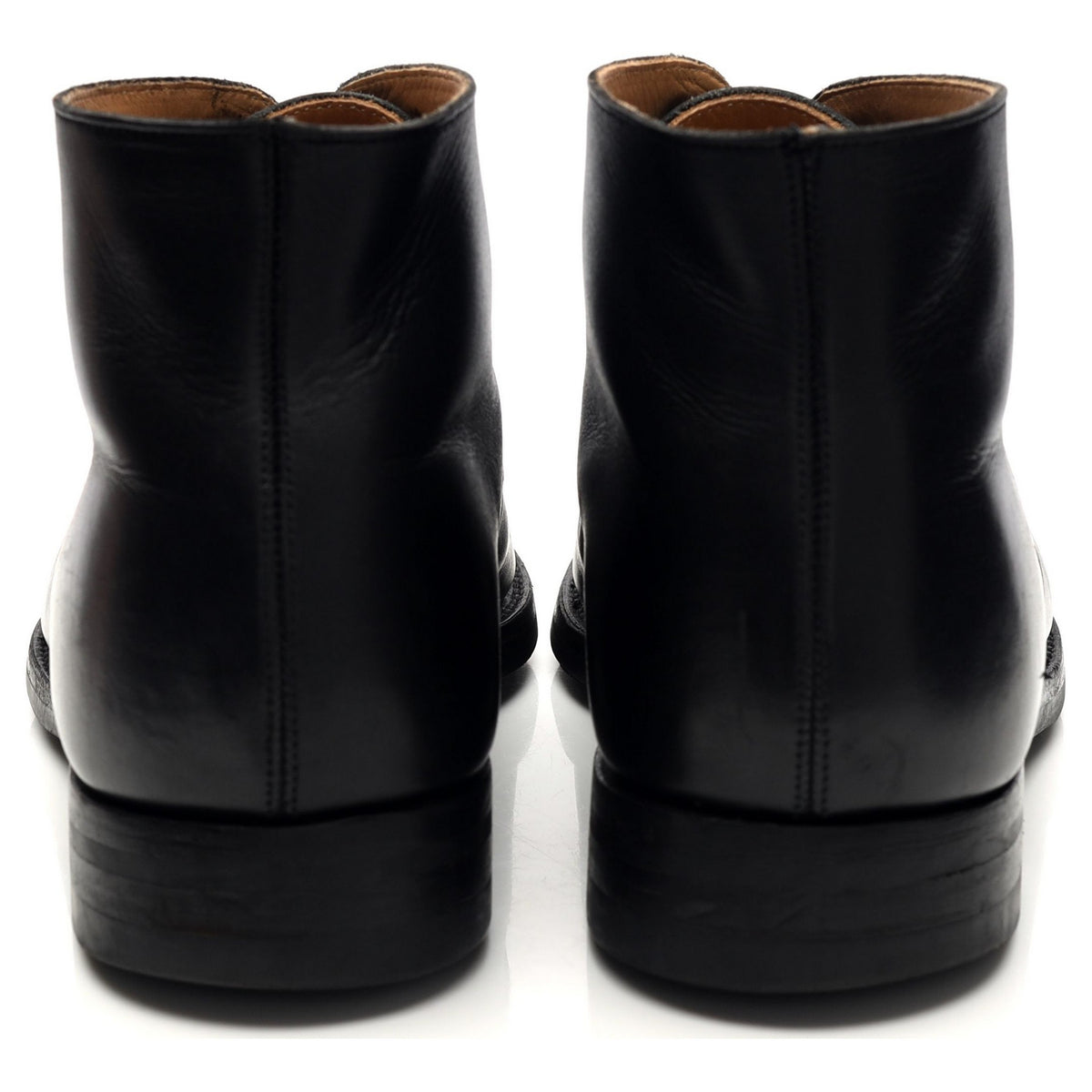 &#39;Tetbury&#39; Black Leather Chukka Boots UK 10 E