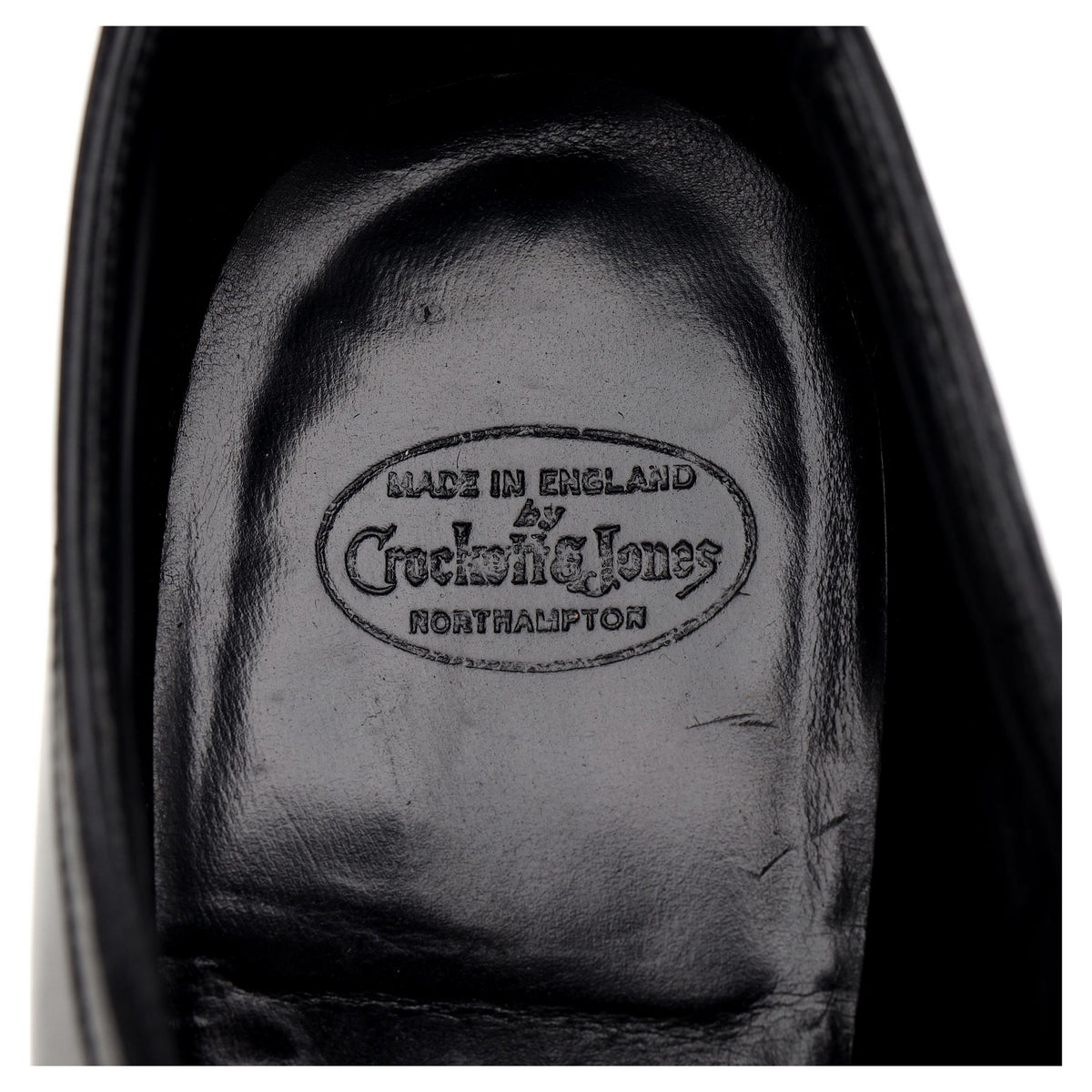 &#39;Mansfield&#39; Black Leather Derby UK 10.5 E