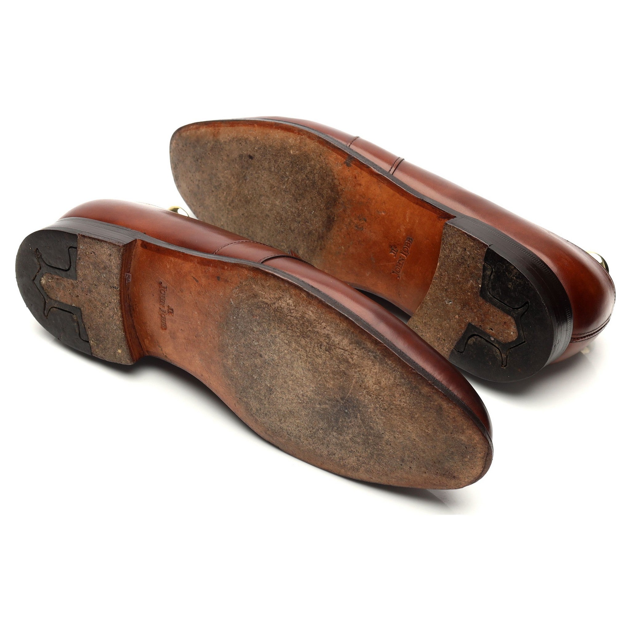 フェンコート」ブラウン ミュージアムレザーローファー UK 6.5 E