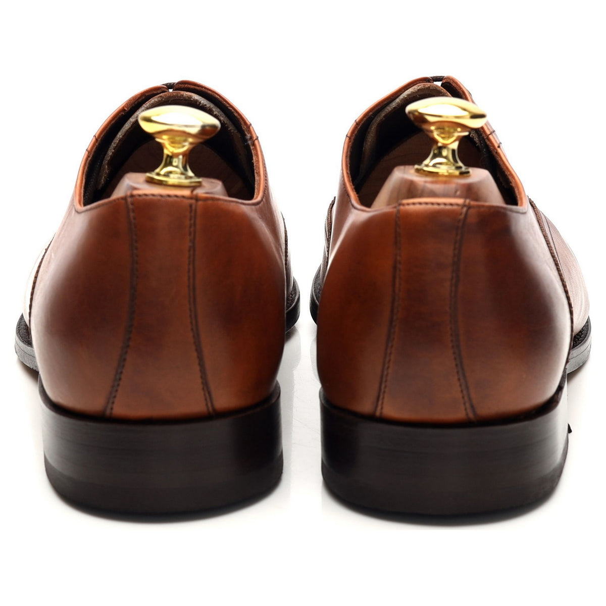 &#39;3680MU01&#39; Tan Brown Leather Oxford UK 8 G