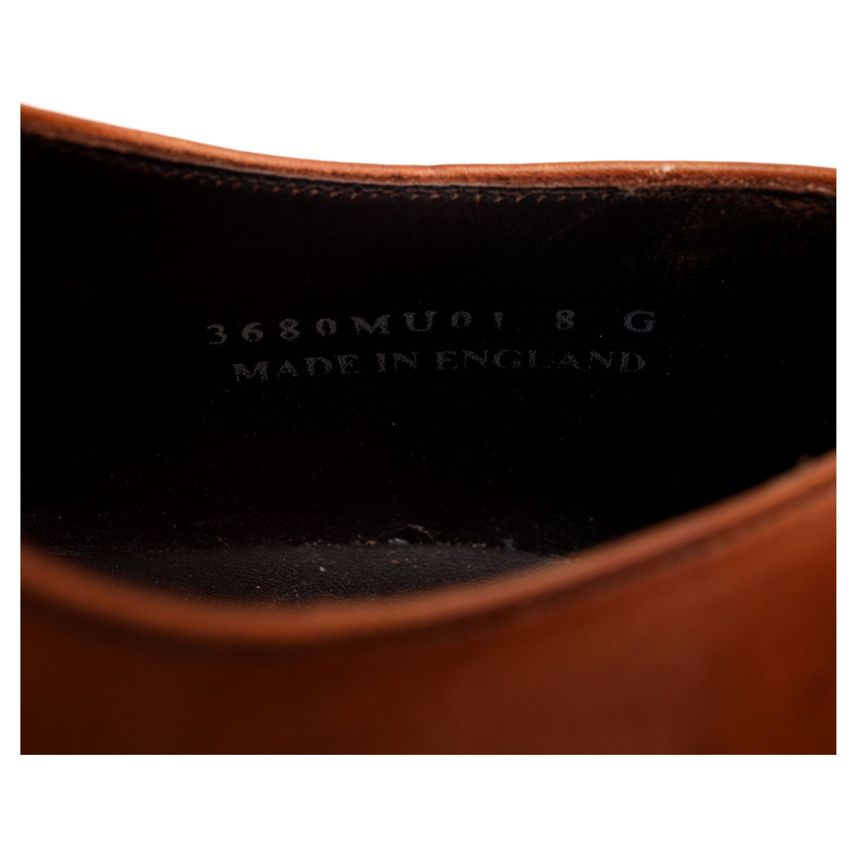 &#39;3680MU01&#39; Tan Brown Leather Oxford UK 8 G