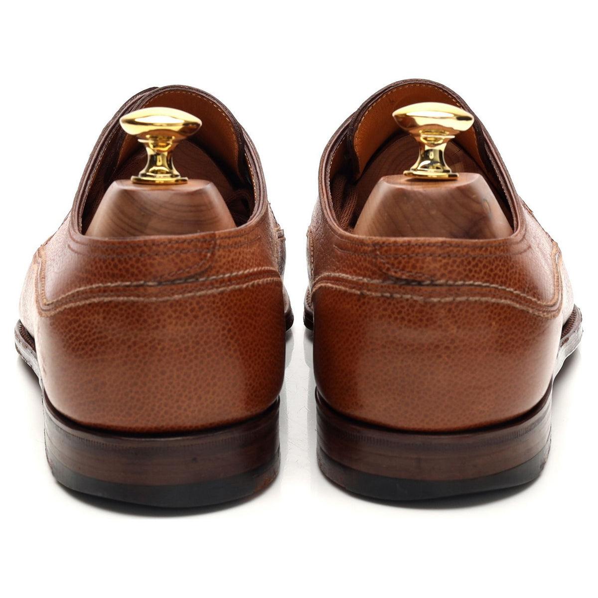&#39;Hurtwood&#39; Tan Brown Grain Leather Derby UK 6 E