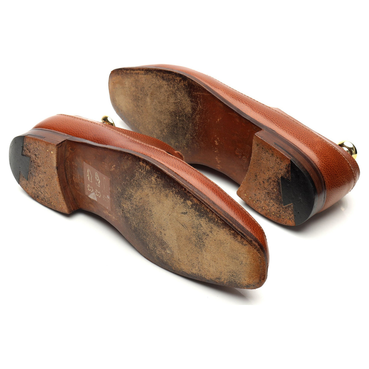 &#39;Hurtwood&#39; Tan Brown Grain Leather Derby UK 6 E