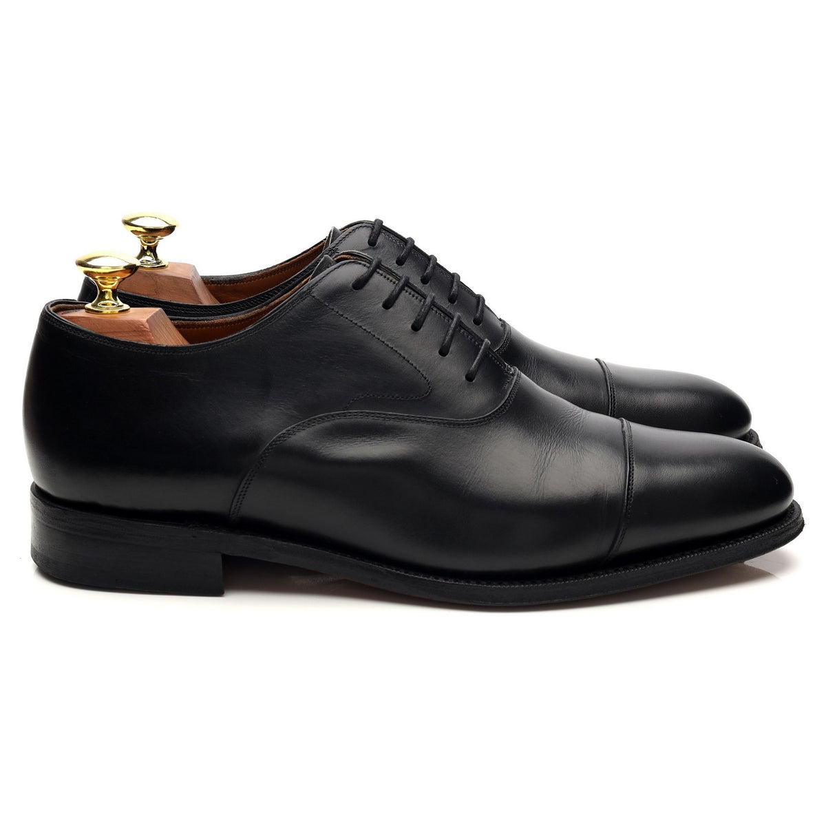 &#39;101198&#39; Black Leather Oxford UK 7.5