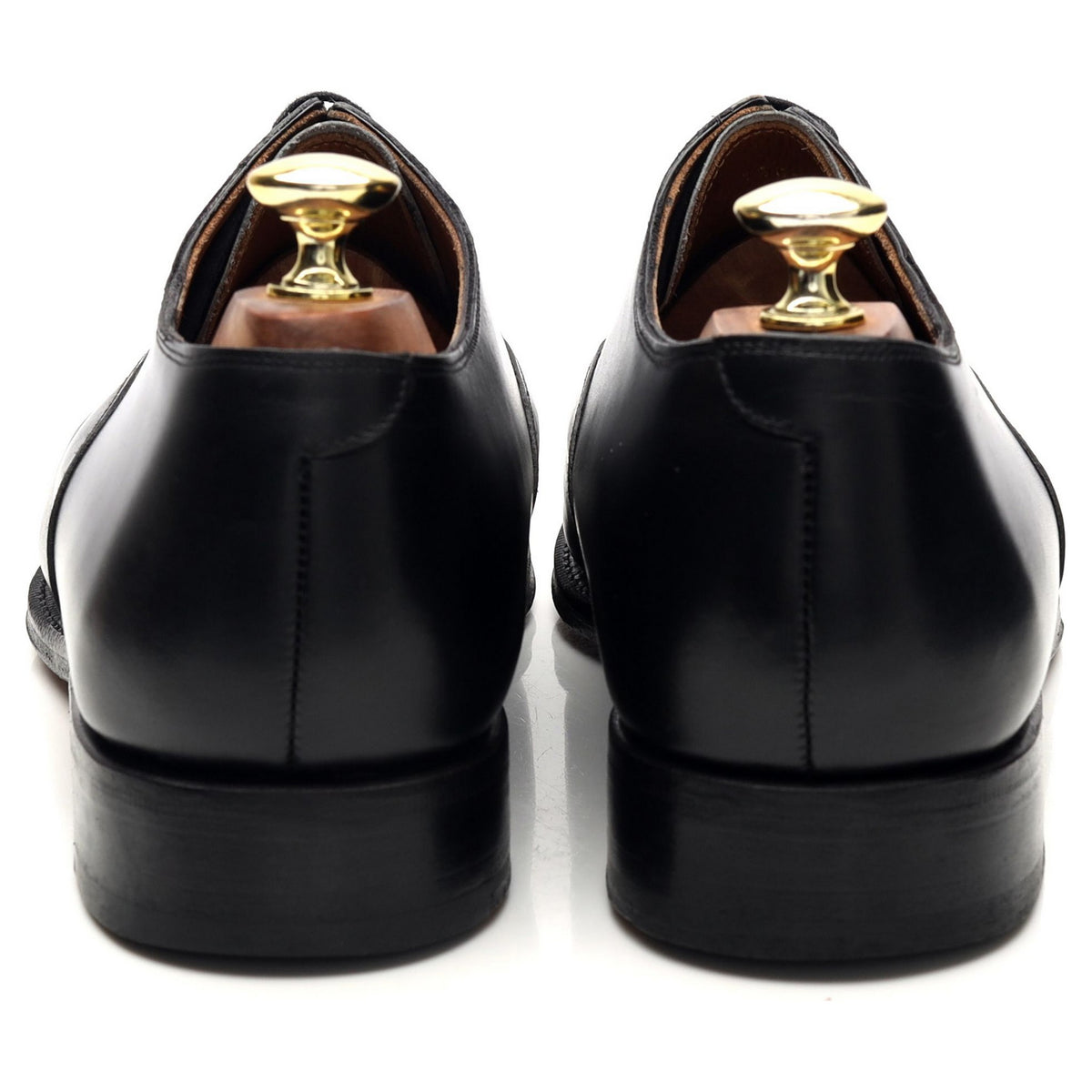 &#39;101198&#39; Black Leather Oxford UK 7.5