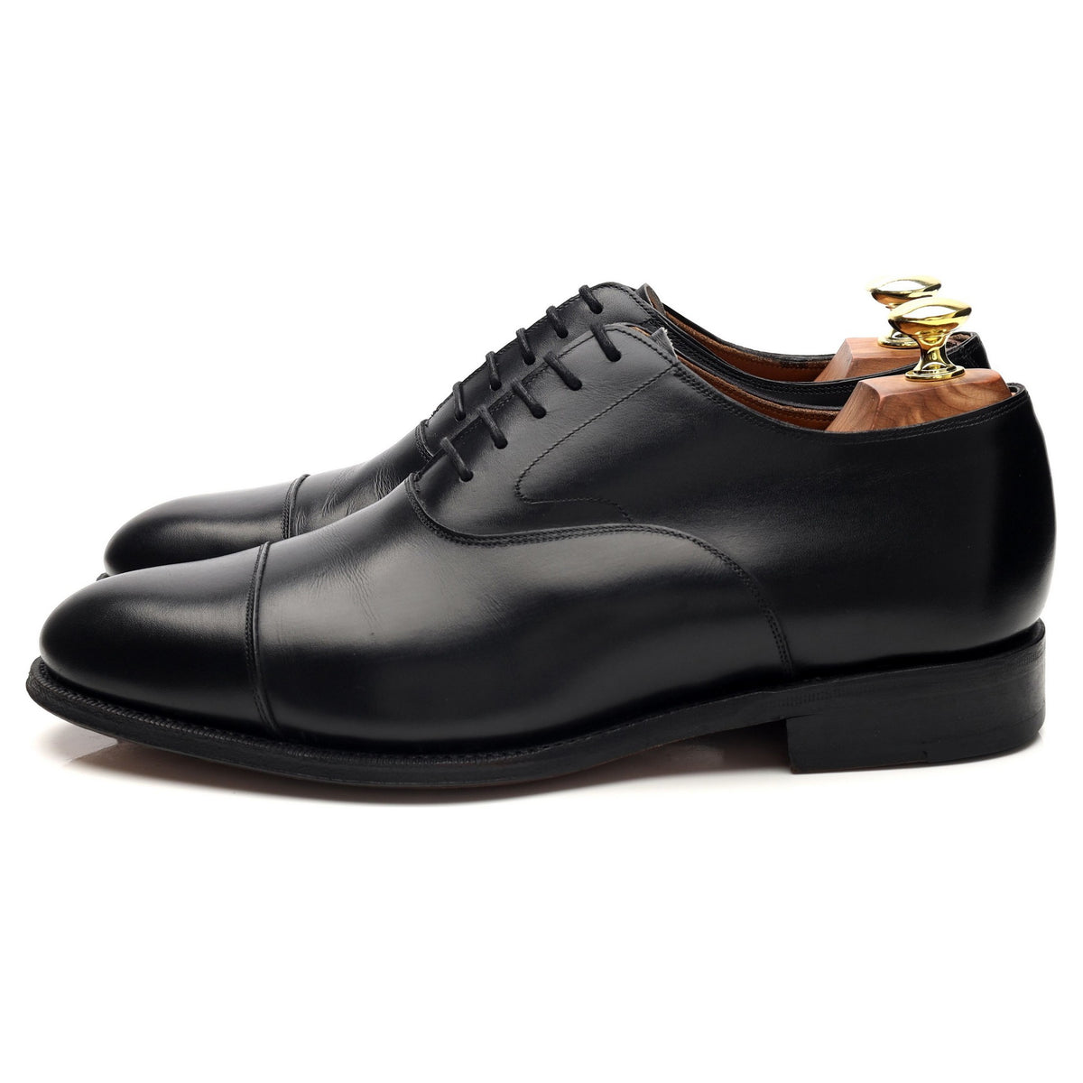&#39;101198&#39; Black Leather Oxford UK 7.5