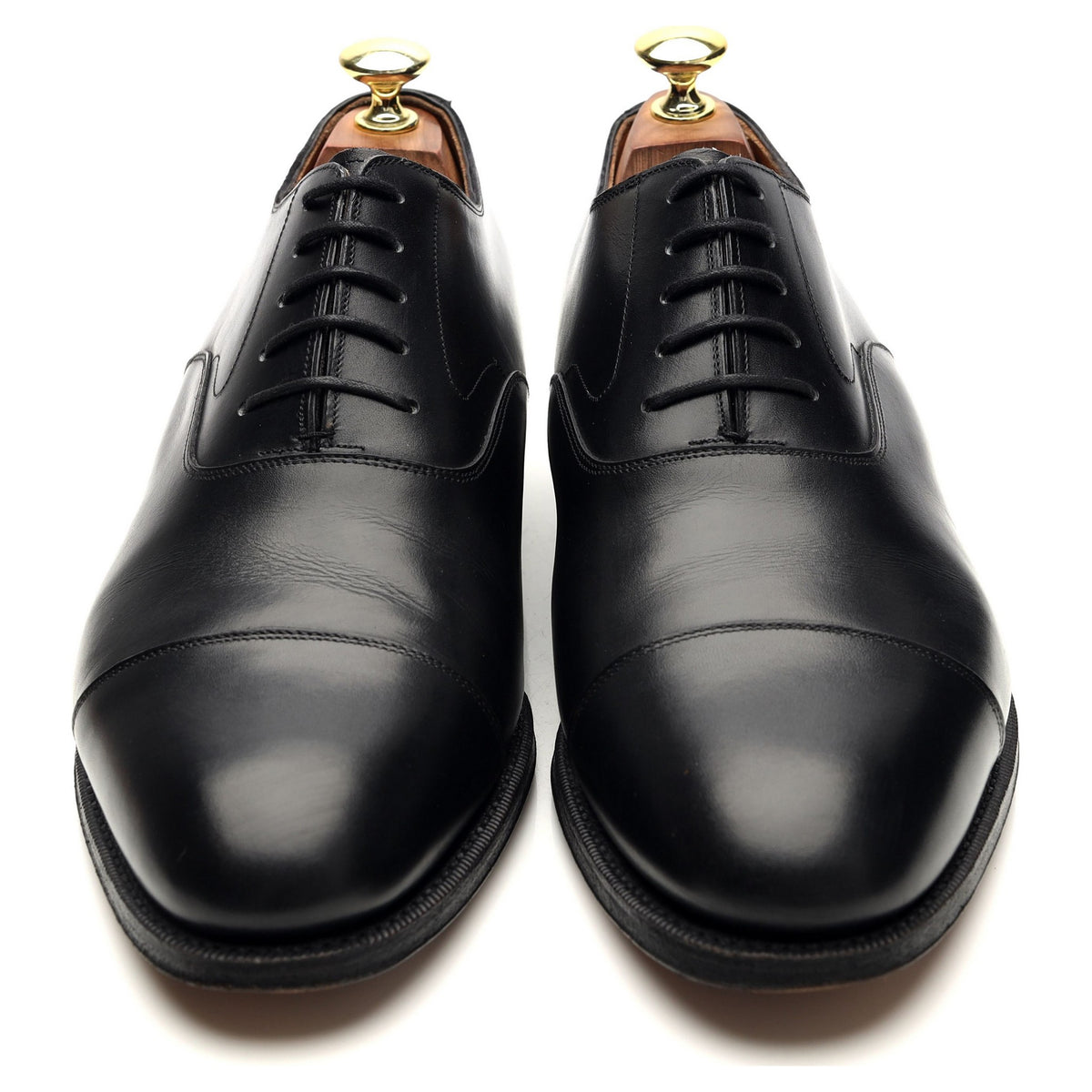 &#39;101198&#39; Black Leather Oxford UK 7.5