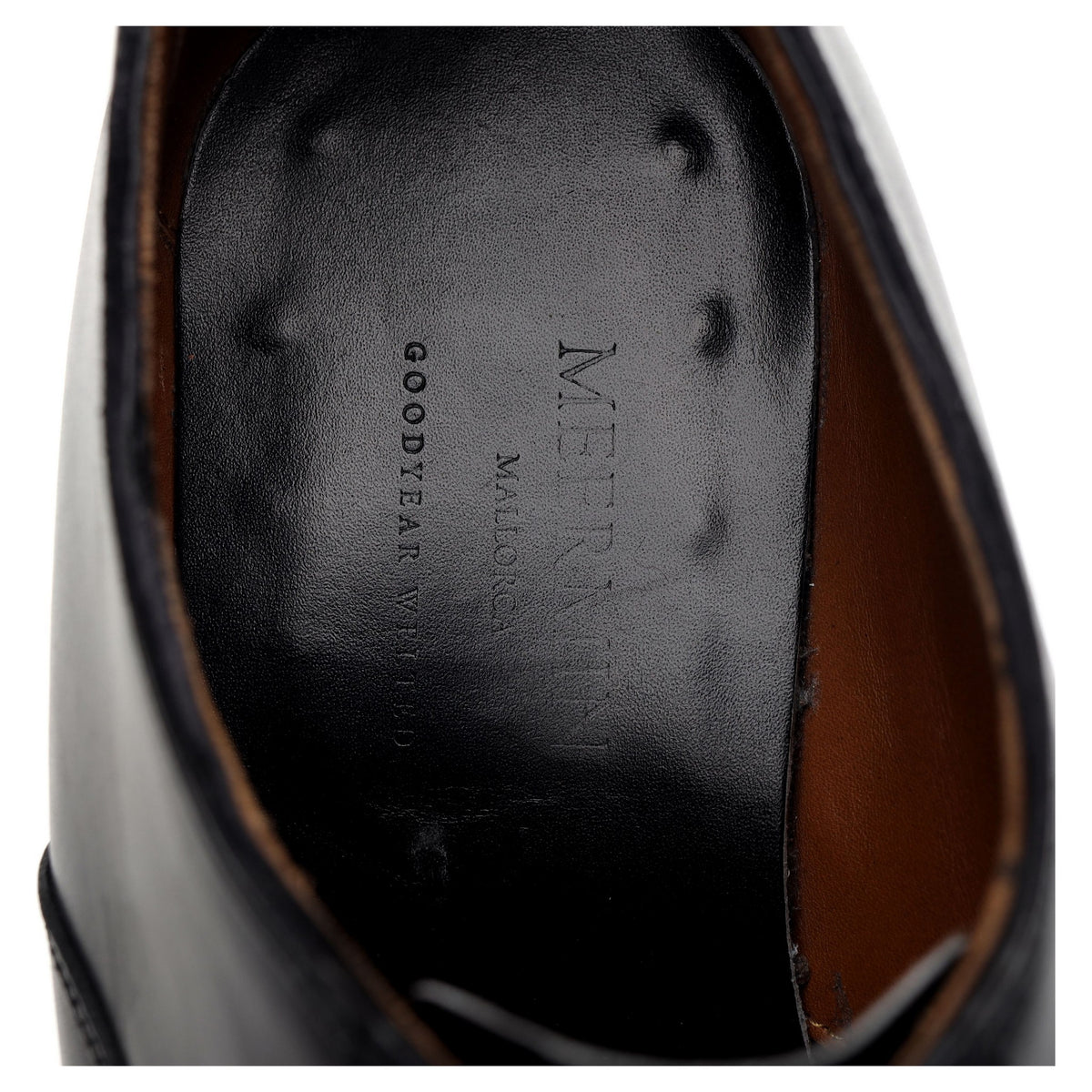 &#39;101198&#39; Black Leather Oxford UK 7.5