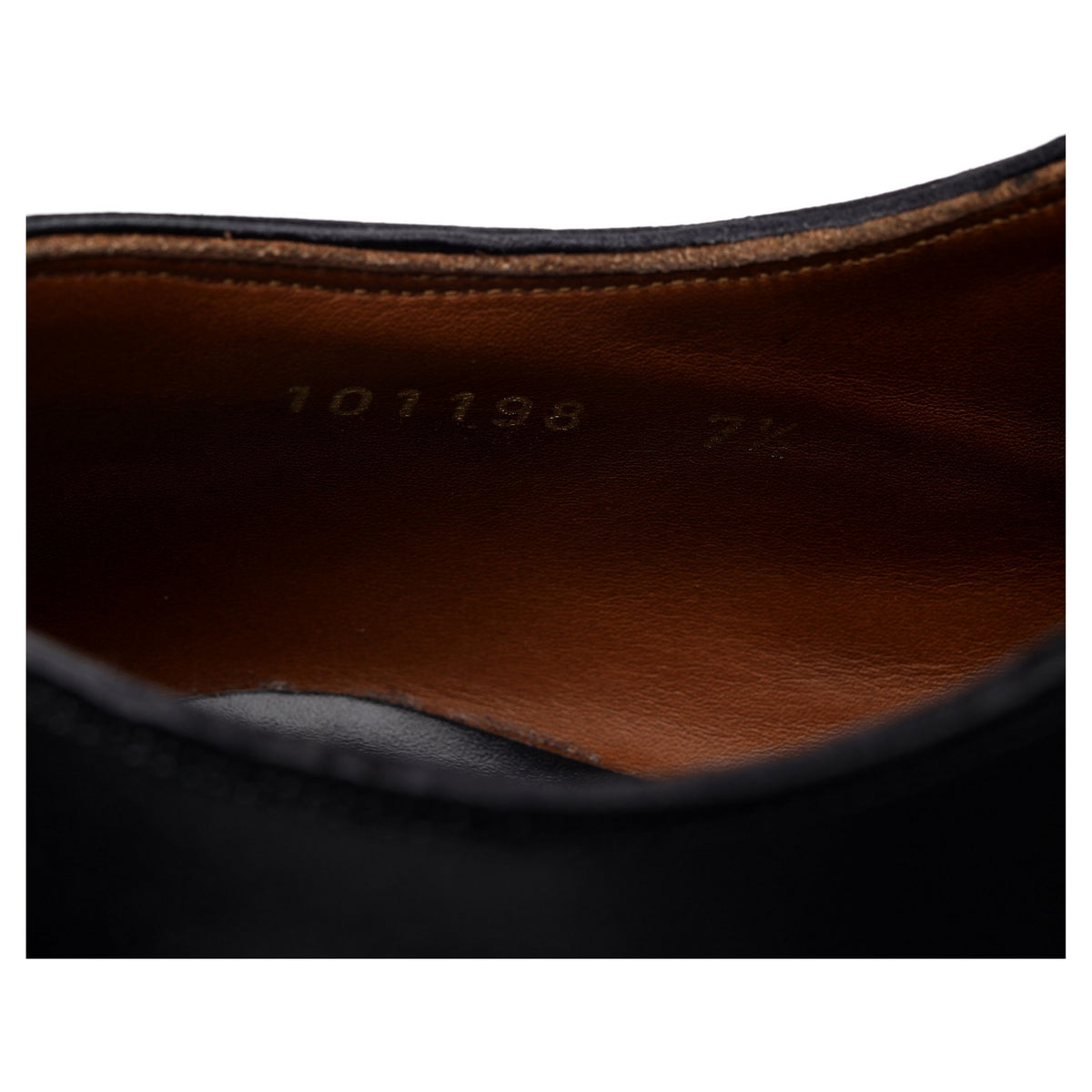 &#39;101198&#39; Black Leather Oxford UK 7.5