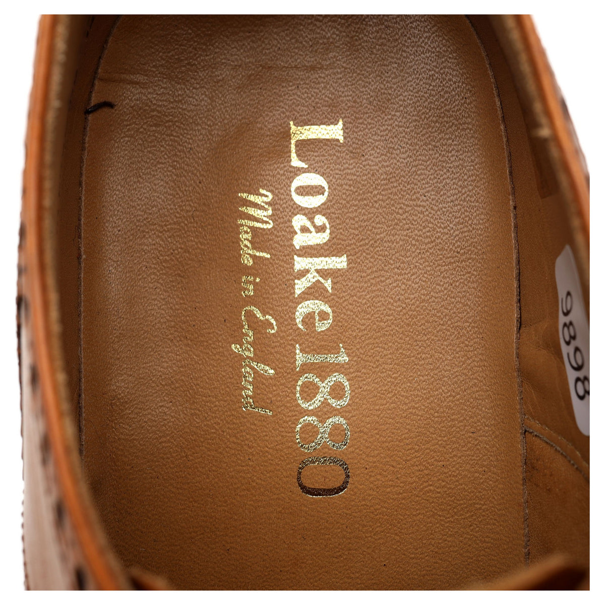 1880 &#39;Chester 2&#39; Tan Brown Leather Derby Brogues UK 7.5 F
