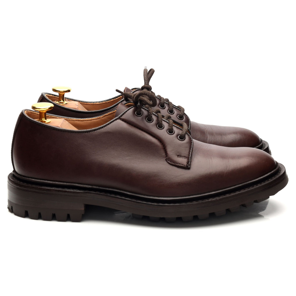 Dark Brown Leather Derby UK 6