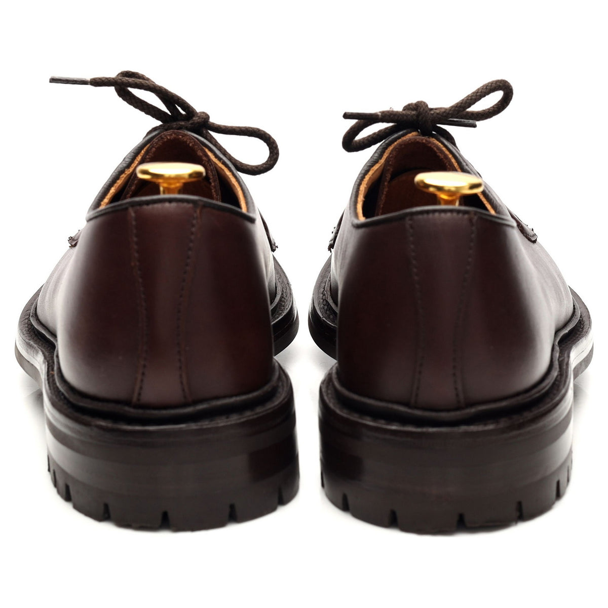 Dark Brown Leather Derby UK 6
