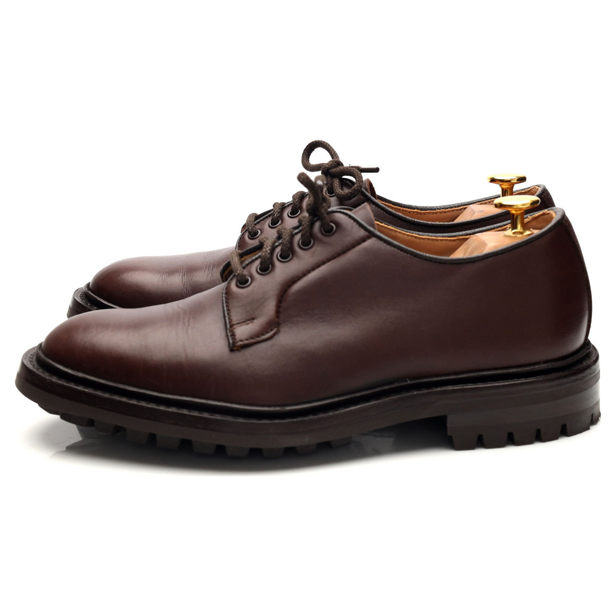 Dark Brown Leather Derby UK 6
