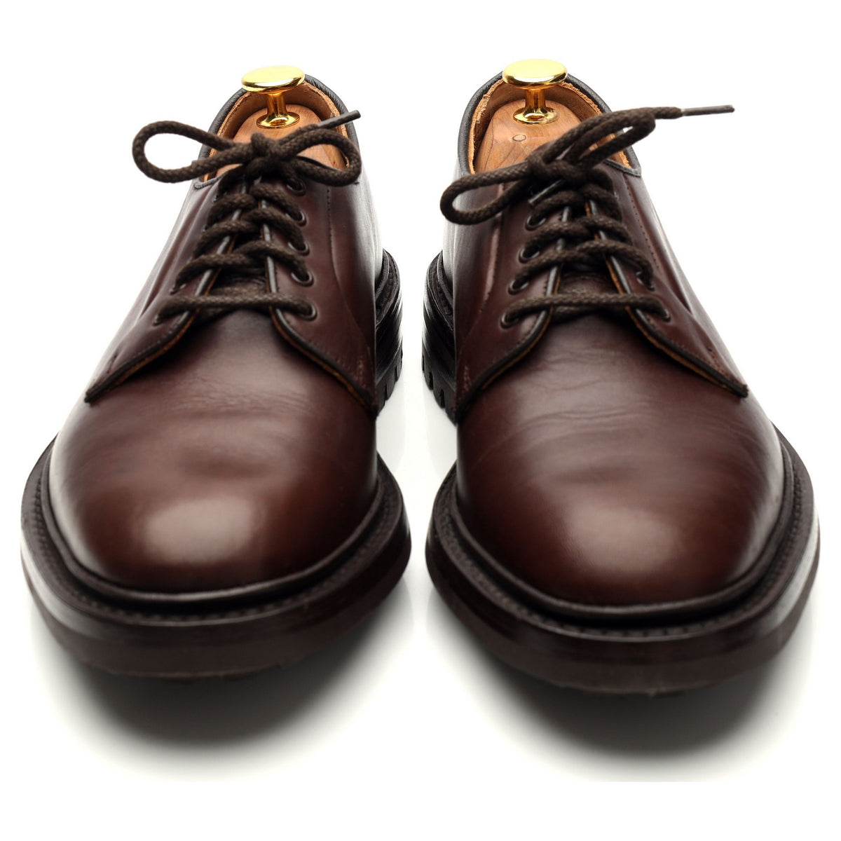 Dark Brown Leather Derby UK 6