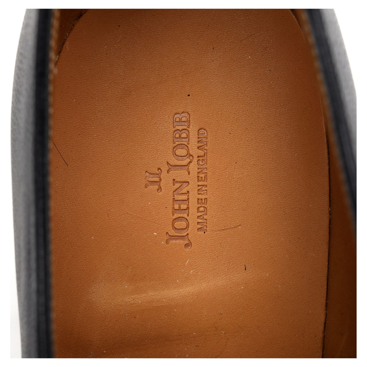 &#39;William&#39; Navy Blue Grain Leather Double Monk Strap UK 10 E