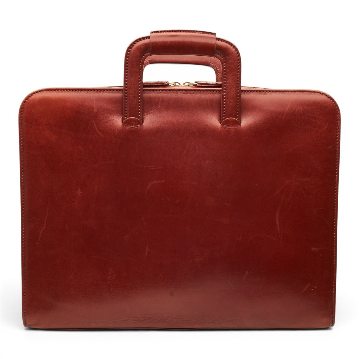 Tan Brown Leather Laptop Bag