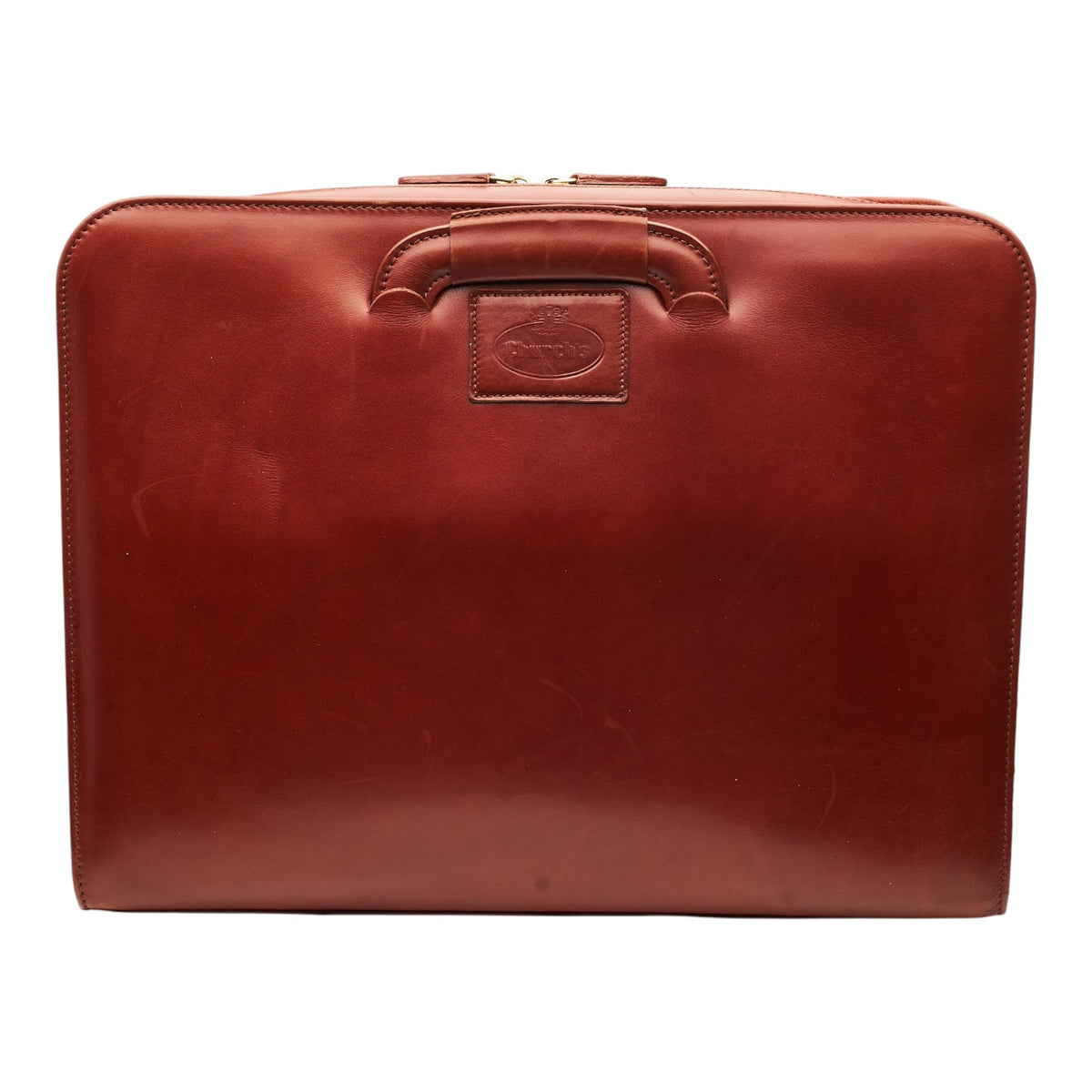 Tan Brown Leather Laptop Bag