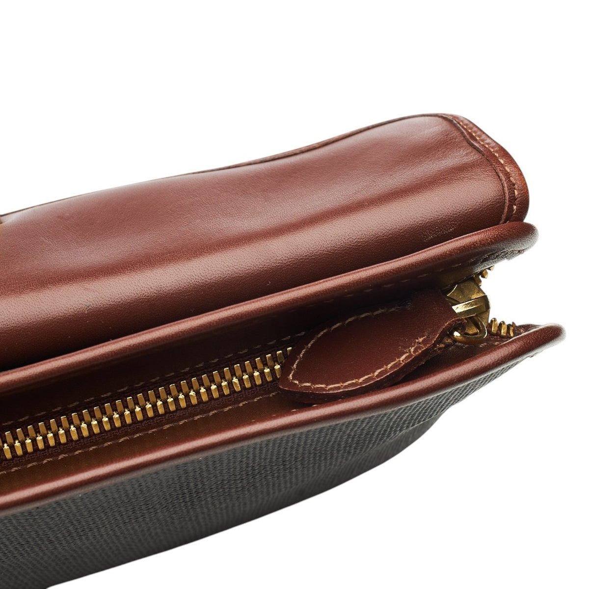 Brown Leather Wash Bag Large