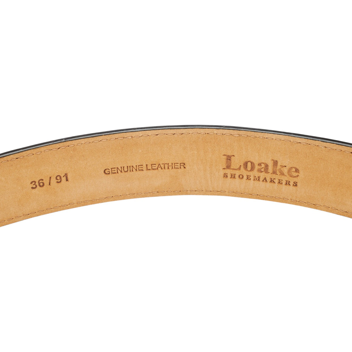 'Philip' Tan Brown Leather Belt 36"