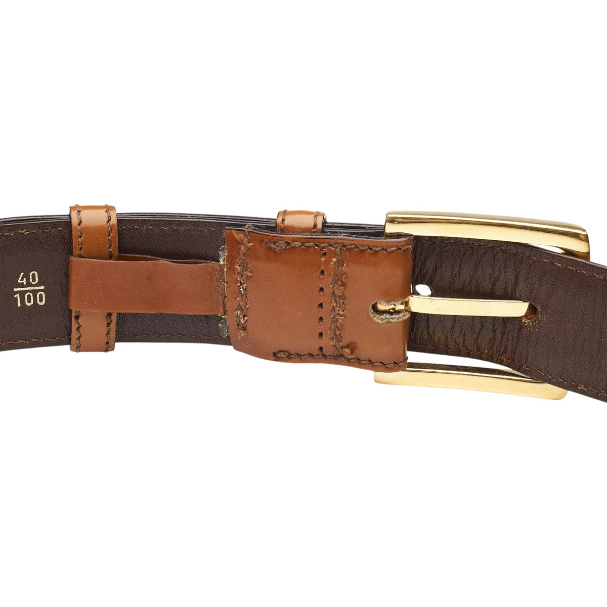 Tan Brown Leather Belt 36"
