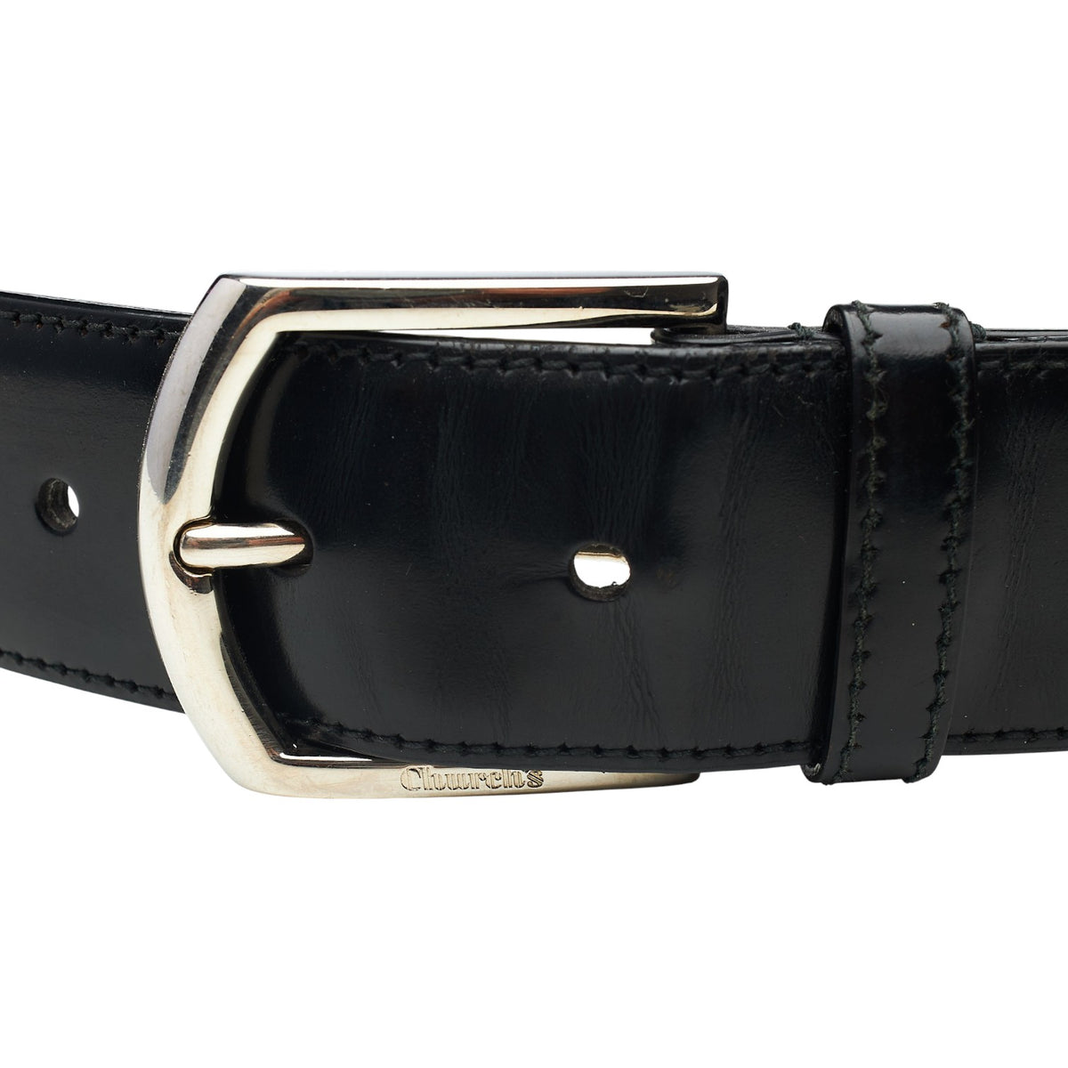 Black Leather Belt 32"