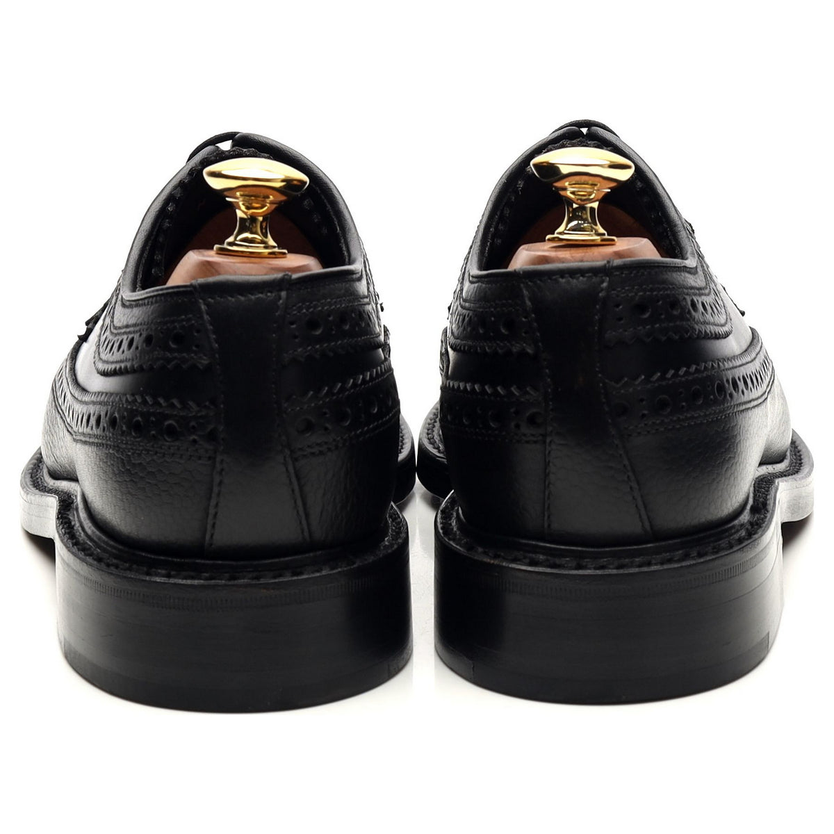 1880 &#39;Taunton&#39; Black Leather Derby Brogues UK 6 F