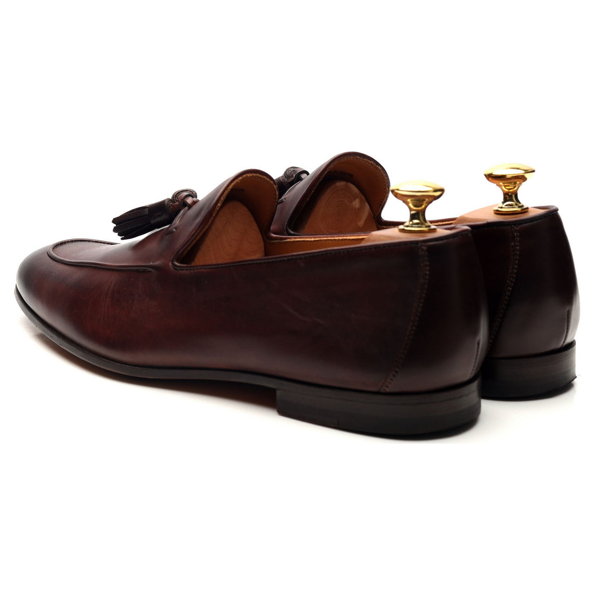 Brown Leather Tassel Loafers UK 6 EU 40