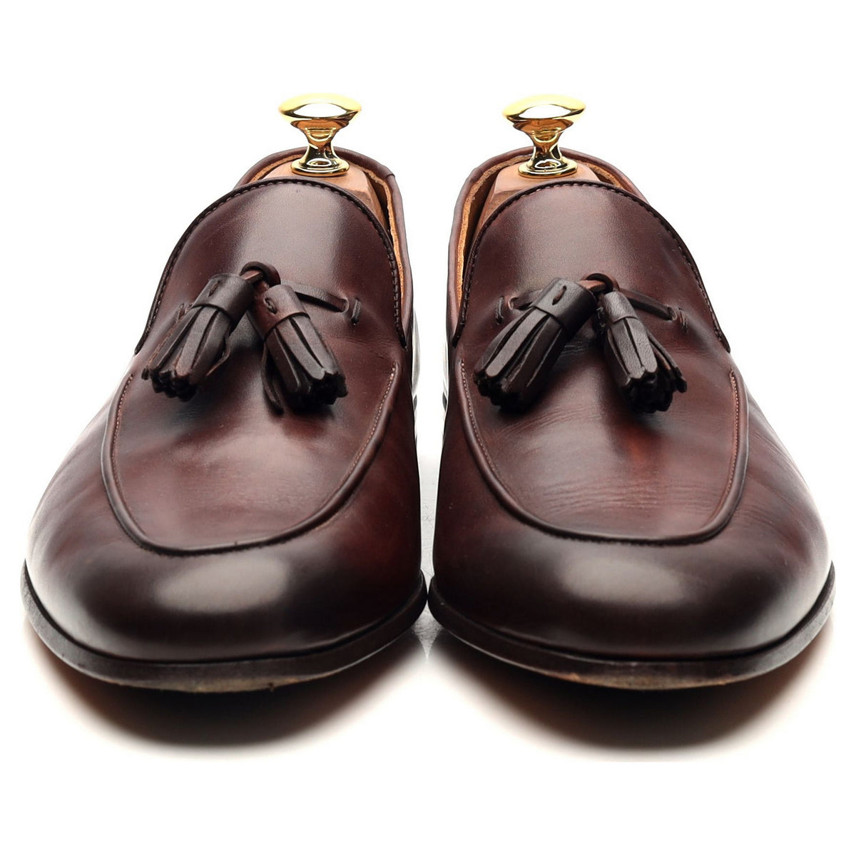 Brown Leather Tassel Loafers UK 6 EU 40