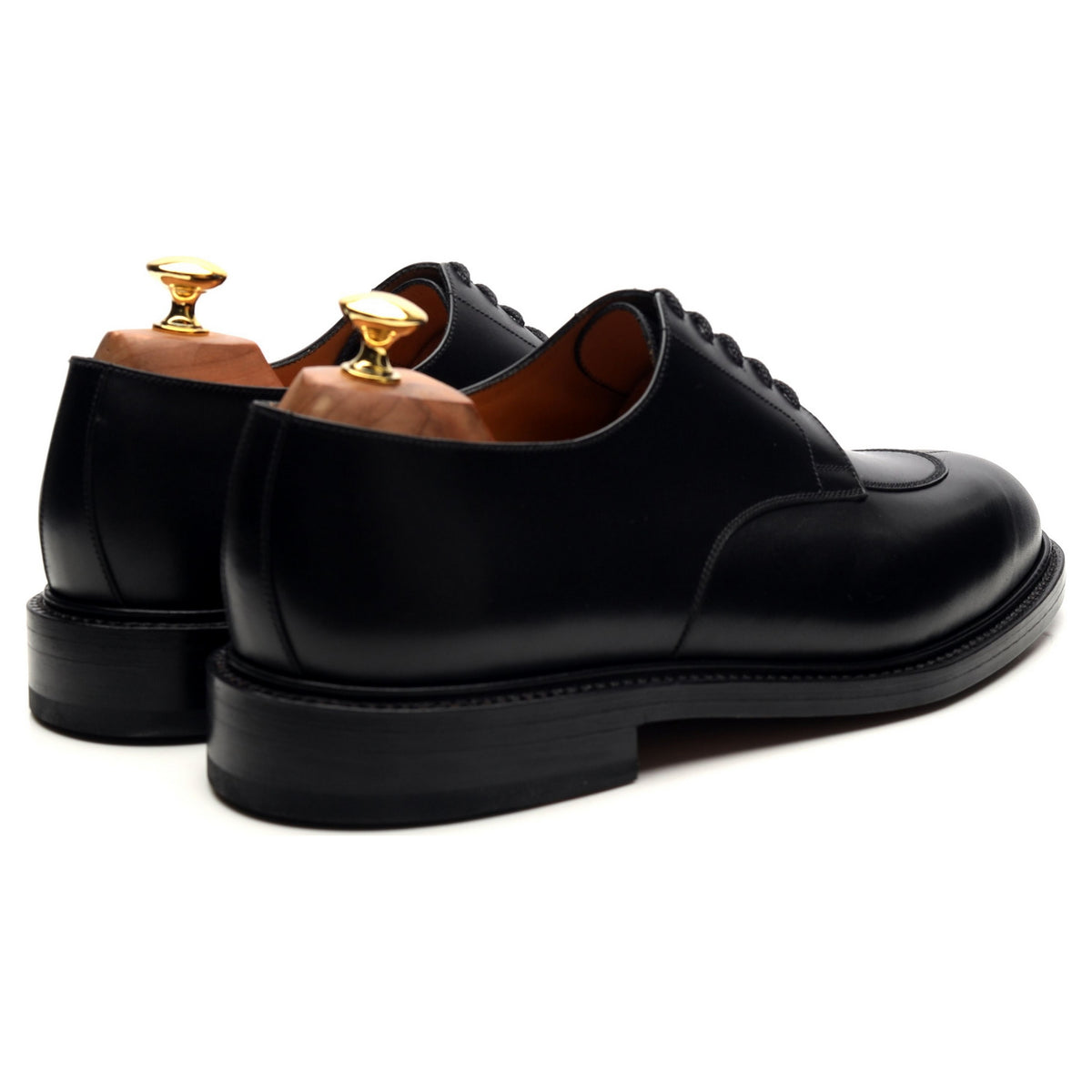 &#39;Half-Hunt&#39; Black Leather Split Toe Derby 10 D UK 10.5