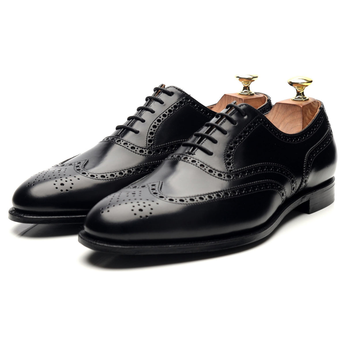 &#39;Westgate 2&#39; Black Leather Oxford Brogues UK 8 E