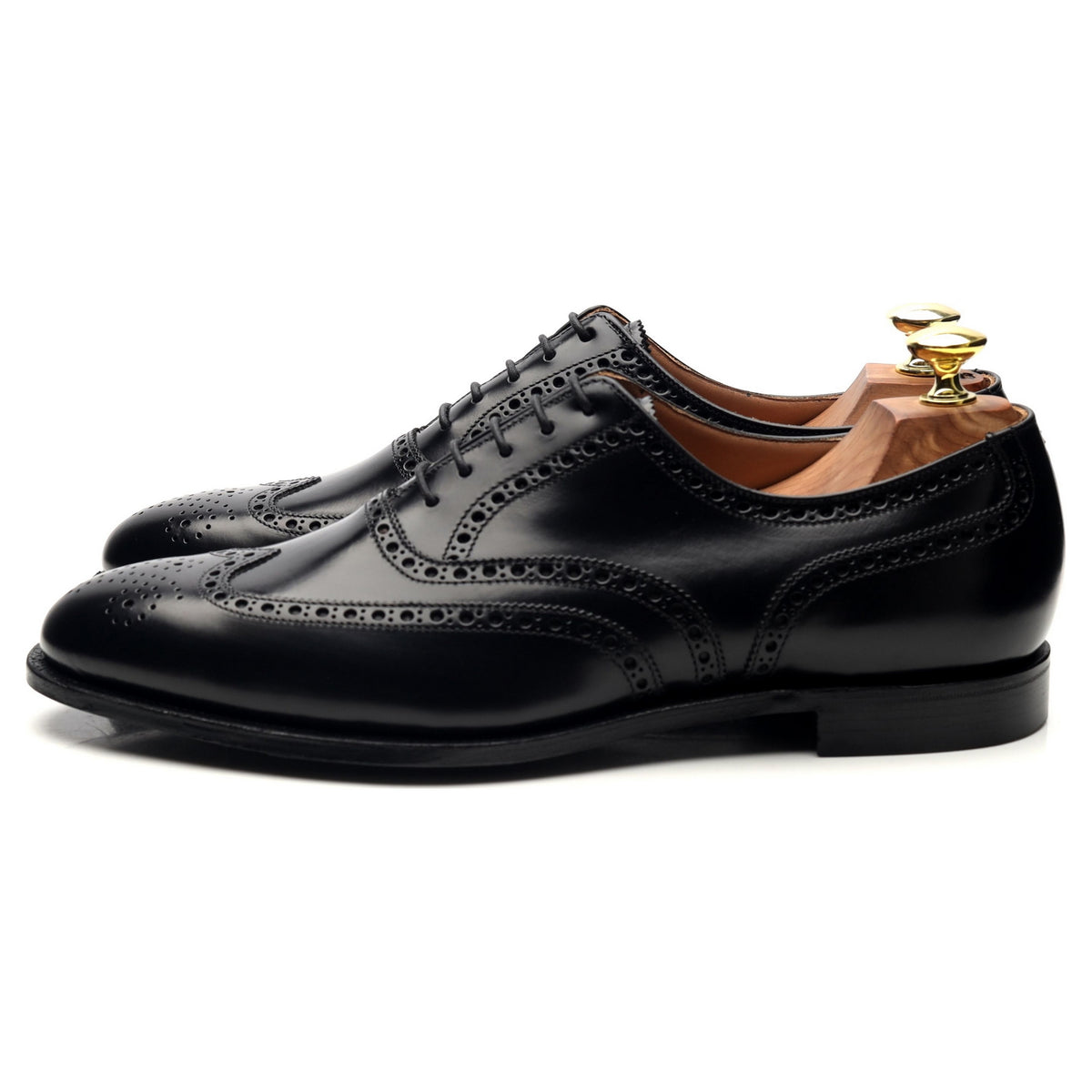 &#39;Westgate 2&#39; Black Leather Oxford Brogues UK 8 E