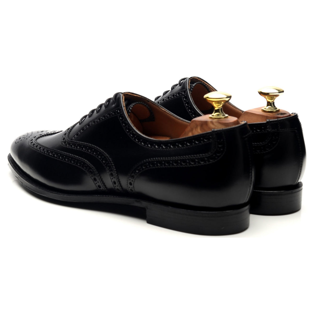 &#39;Westgate 2&#39; Black Leather Oxford Brogues UK 8 E